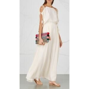 NWT! Tory Burch 2 GRECIAN $498 Ivory Draped Gown Maxi Dress Wedding White Bridal